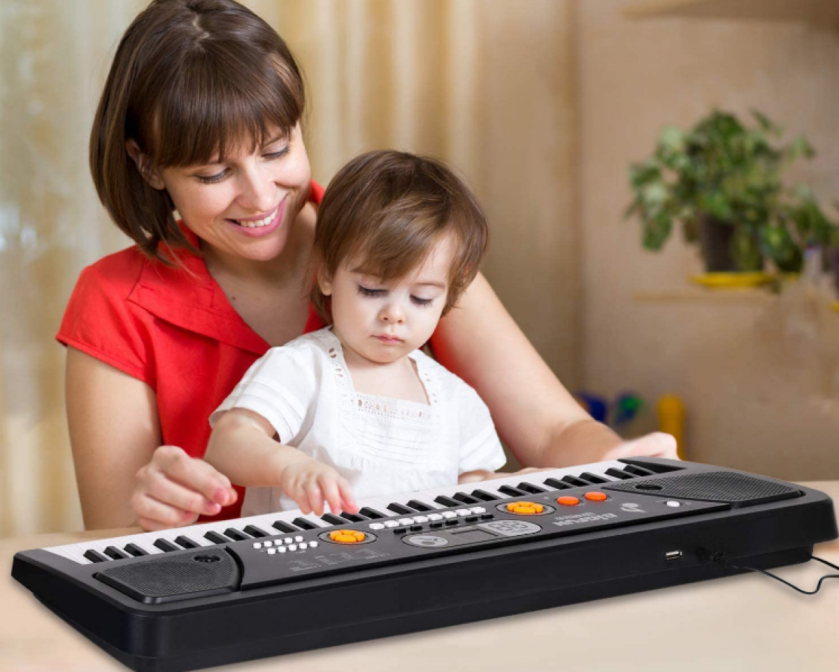 Avec le clavier J'apprends la musique de Nathan, vos enfants